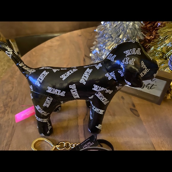 NWT VICTORIAS SECRET KEYCHAIN PURSE PINK DOGS - Picture 2 of 6